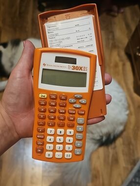 Texas Instruments TI-30X IIS Scientific Calculator in Bright Orange